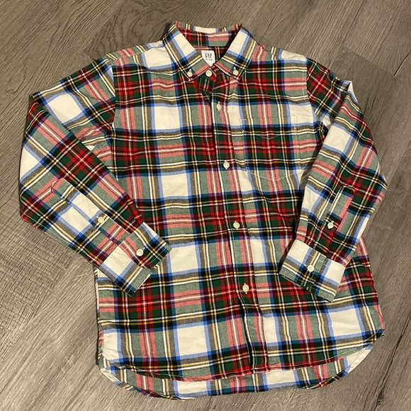 Boys Button Down Plaid Shirt - Picture 1 of 4